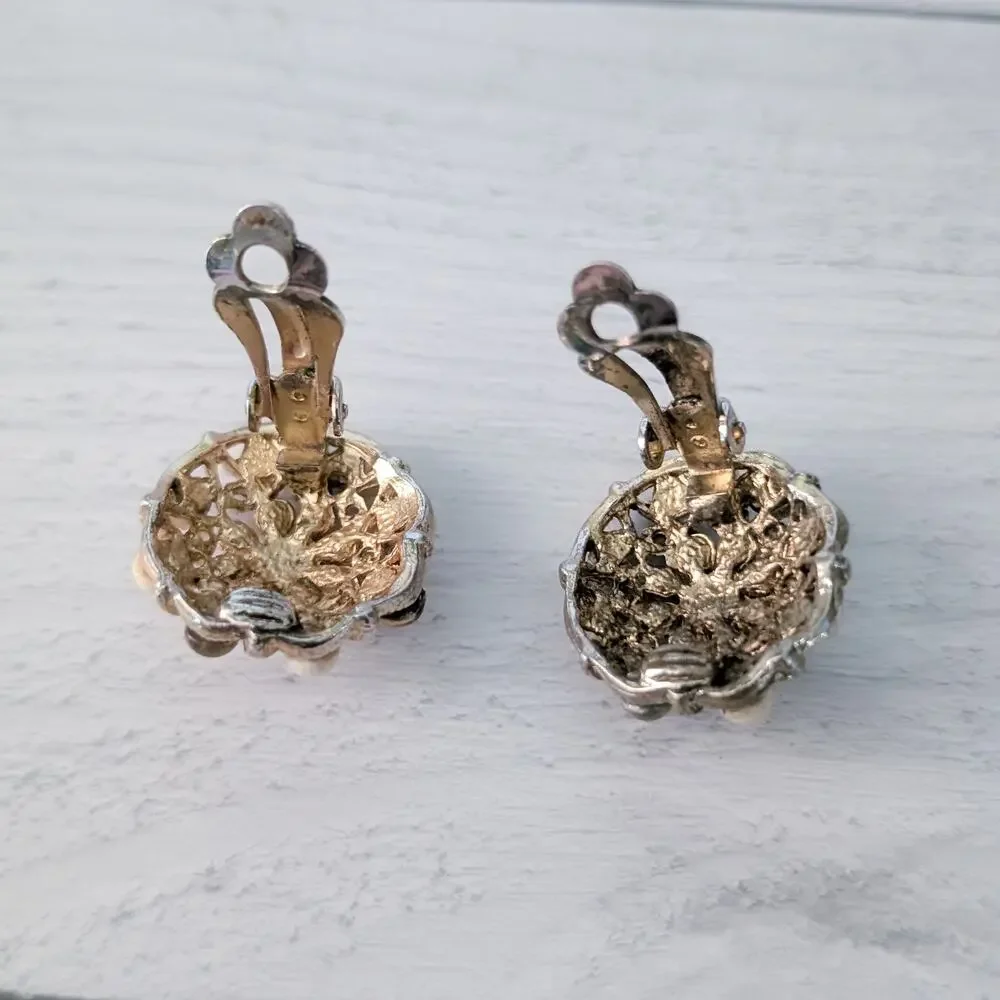 Vintage Clip On Earrings 7/8